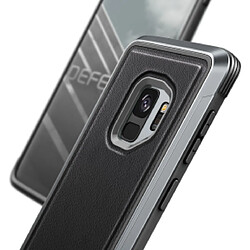 Xdoria Coque Defense Lux pour Samsung galaxy S9 - Noir Cuir