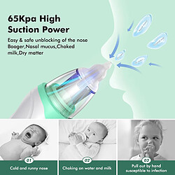 Avis YESKAMO Aspirateur Nasal Électrique pour Bébé, 2 en 1 Aspirateur Nasal Multifiction pour Nouveau-nés, avec 3 Niveaux d'Aspiration, 3 Embouts en Silicone, Niveau d'Aspiration Réglable Anti-Reflux, Musique, Lumière