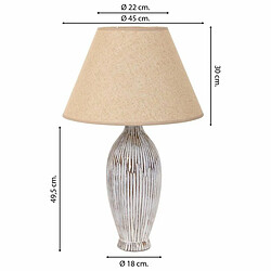 Avis Lampe de bureau Alexandra House Living Blanc Polyrésine 220-240 V 18 x 49 x 18 cm