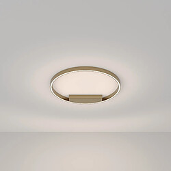 MAYTONI Plafonnier semi-affleurant LED moderne intégré en laiton, 60cm, 4000K