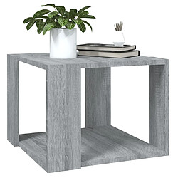 Avis vidaXL Table basse Sonoma gris 40x40x30 cm Bois d'ingénierie