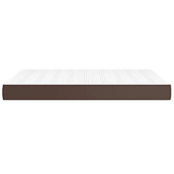 Avis vidaXL Matelas de lit à ressorts ensachés Marron 140x190x20 cm