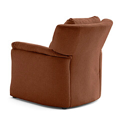 Avis Lisa Design Bastille - fauteuil en tissu velours relief