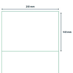 Avis rillprint Étiquettes autocollantes 210x148 mm 500 feuilles Blanc