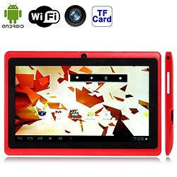 Wewoo Tablette Tactile rouge 7 pouces Tactile, 512 Mo + 4 Go, Android 4.2.2, 360 degrés de rotation du menu, Allwinner A33 Quad-core, Bluetooth, WiFi