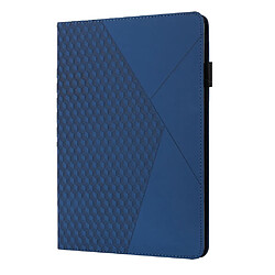 Etui en PU motif losange avec support saphire pour votre Apple iPad Pro 10.5 pouces (2017)/iPad Air 10.5 pouces (2019)/iPad 10.2 (2020)/(2019)/(2021)