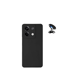 Kit de voiture magnétique de voiture + cas de silicone liquide Phonecare pour Xiaomi Redmi Note 13 Pro - le noir 