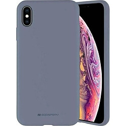 Mercury Coque Goospery Liquid Silicone Compatible avec iPhone 13 Mini, Housse de Protection Anti-Chocs Étui Silky-Soft Touch Full Body avec Doublure en Microfibre Douce (Lavender Gray)