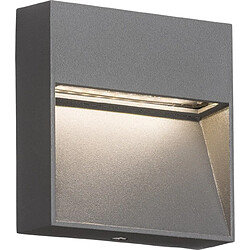 KNIGHTSBRIDGE Applique / guide LED carré - Gris, 230V IP44 2W