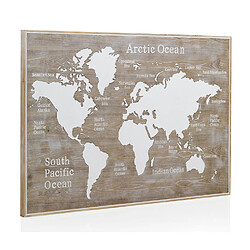 GEESE HOME 6422/145-Tête de lit en bois motif carte du monde 145x100 cm