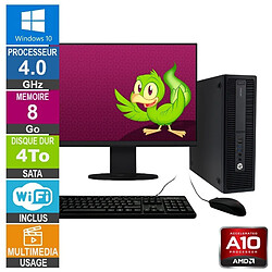 HP 705 G2 SFF A10-8750B 4GHz 8Go/4To Wifi W10 + Ecran 22 · Reconditionné 