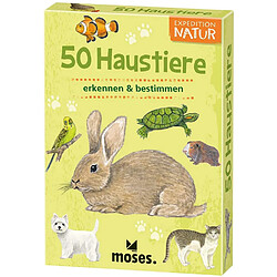 Moses 9792 Expedition Nature 50 Animaux domestiques ? Cartes de Destination ? avec encoches passionnantes 