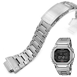 Bracelet en métal argent pour Casio G-SHOCK GW-5000/5035/DW5600/GW-M5610