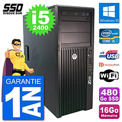 PC Tour HP Z210 Intel Core i5-2400 RAM 16Go SSD 480Go Windows 10 Wifi · Occasion 