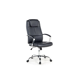 Beliani Chaise de bureau en cuir PU noir WINNER