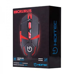 Souris Gaming Hiditec Micrurus 8100 dpi Noir Rouge