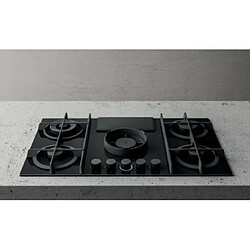 Avis Table de cuisson aspirante gaz 88cm 4 feux 10310w noir - PRF0147741A - ELICA