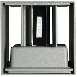 Tradex MURALE DOUBLE ÉMISSION LED COB 12W LUMIÈRE EXTÉRIEURE 4000K 3000K 6500K GRIS ES46