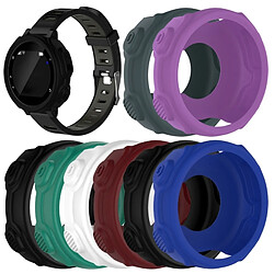 Wewoo Protection écran Étui de en silicone de montre de couleur solide pour Garmin F235 / F750 noir pas cher