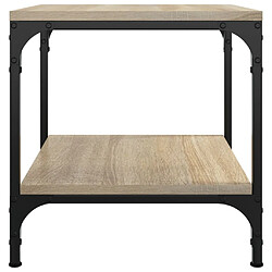 Maison Chic Table d'appoint | Table Basse Chêne sonoma 40x40x40 cm Bois d'ingénierie -GKD24168 pas cher