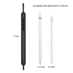 Wewoo Apple Pencil Shuffproof Soft Silicone Capuchon de protection Housse de pour iPad Pro 9.7 / 10.5 / 11 / 12.9 Accessoires Noir