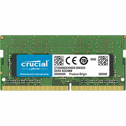 Crucial SO-DIMM DDR4 16 Go 3200 MHz CL22 DR X8 CRUCIAL SO-DIMM DDR4 16 Go 3200 MHz CL22 DR X8