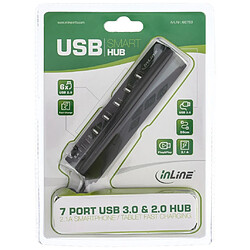 InLine® Smart Hub 7 ports USB 3.0 et 2.0 avec port de charge rapide