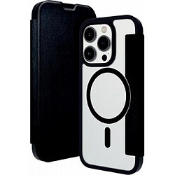 DBRAMANTE1928 Etui Folio Helsinki en Cuir végétalien pour iPhone 15 Pro Max Noir transparent 