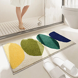 LUUCOZK Tapis de bain antidérapants absorbants à séchage rapide pour salle de bain - Motif 1-45 x 65 cm