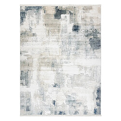 Avis RUGSX Tapis moderne DISTIN 0144A blanc crème beige - Abstraction, vintage, franges 140x190 cm