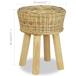 Avis vidaXL Tabouret de bar Rotin naturel