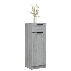 Acheter Maison Chic Armoire de bain,Meuble de rangement de salle de bain,Meuble haut Sonoma gris 32x34x90 cm Bois d'ingénierie -GKD674789