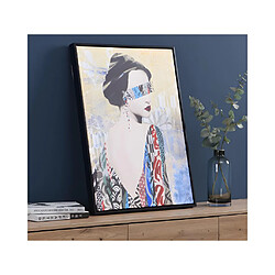 Vente-Unique Toile imprimée encadrée - 60 x 80 cm - Châssis en bois - Multicolore - LADY