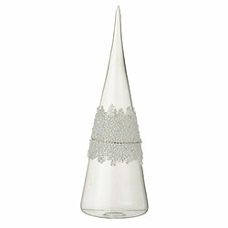 Paris Prix Cône Glace en Verre Diamant 28cm Transparent 