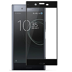 Sony Xperia XZ Premium 4G : Protection d'écran en verre trempé FULL COVER NOIR - Tempered glass Screen protector 9H premium / Films vitre Protecteur d'écran smartphone 2017/2018 - Version intégrale avec accessoires - XEPTIO 