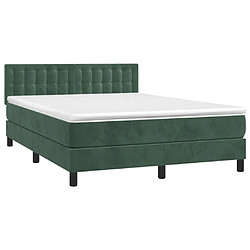 Avis Sommier à lattes,Cadre à lattes de lit pour Adulte matelas et LED Vert foncé 140x200 cm -MN61652