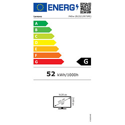 Avis Écran Lenovo 62DDGAT6EU 39,7" IPS