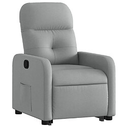 Avis Maison Chic Fauteuil Relax pour salon, Fauteuil inclinable Gris clair Tissu -GKD83740