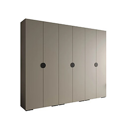 Abiks Meble Armoire Inova 4 À Portes Battantes 236,7/300/47 6 Portes (gris/nero)