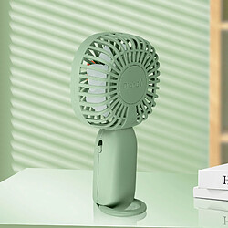 Avis Avizar Mini Ventilateur de Poche Design Tête d'ours Mignon avec Accroche Vert matcha