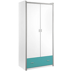 VIPACK Armoire 2 portes Bonny - Turquoise