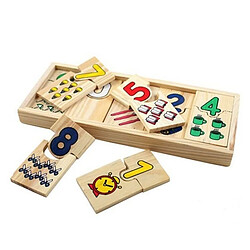 Totalcadeau Puzzle fabriqué en bois chiffres à associer jeu Montessori Puzzle fabriqué en bois chiffres à associer jeu Montessori pas cher