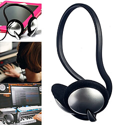 GUPBOO Nouveau casque tour de cou filaire 3.5mm/6.35mm Jack noir Piano son casque casque pour TV téléphones PC électronique 