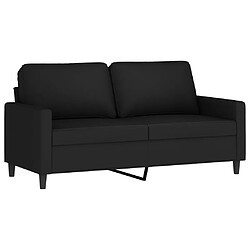 Avis vidaXL Ensemble de canapés 2 pcs avec coussins Noir Velours