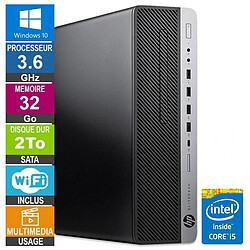 HP 800 G3 SFF i5-6500 3.60GHz 32Go/2To Wifi W10 · Reconditionné 