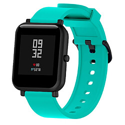 Wewoo Bracelet pour montre connectée Dragonne Sport en silicone brillant Huami Amazfit Bip Lite version 20 mm vert menthe 