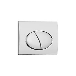 Vente-Unique Plaque de déclenchement pour WC avec double touche - Chrome - CERASUS