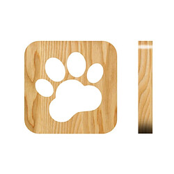 Universal Lampe frontale en bois griffes de chien loup enfants lumineux enfants chambre à coucher décoration lampe thermique LED USB lumineux pour les enfants cadeaux |