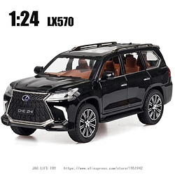 Universal 1: 24 Voiture jouet de haute qualité LX570 SUV Métal Voiture Jouet Alliage Voiture Jouet Moulé sous pression Modèle de voiture jouet pour enfants | Voitures jouets moulés sous pression(Le noir)