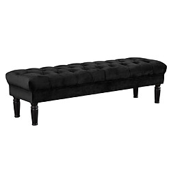 Vente-Unique Banc RINALDO - Velours noir